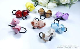 時尚潮流的彩色頭繩 億高飾品亞克力頭飾低價熱銷